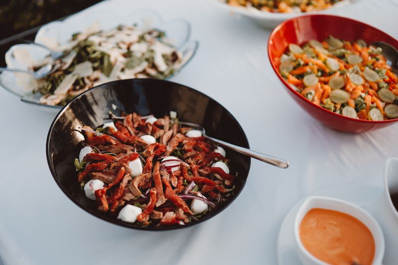 Spaghetti marinara catering option
